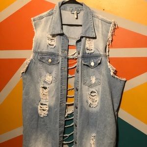 Distress Jean Jacket